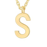 Pavoi 14K Yellow Gold Plated Initial Necklace Letter Necklaces For Women S Initial