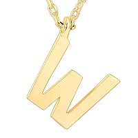 Pavoi 14K Yellow Gold Plated Initial Necklace Letter Necklaces For Women W Initial