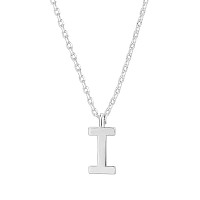 Pavoi 14K White Gold Plated Initial Necklace Letter Necklaces For Women I Initial