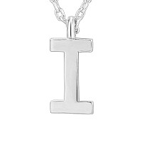 Pavoi 14K White Gold Plated Initial Necklace Letter Necklaces For Women I Initial