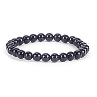 Cherry Tree Collection Small Medium Large Sizes Gemstone Beaded Bracelets For Women Men And Teens 6Mm Round Beads Bla