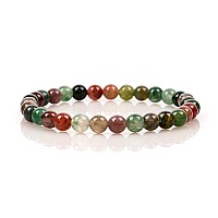 Cherry Tree Collection Small Medium Large Sizes Gemstone Beaded Bracelets For Women Men And Teens 6Mm Round Beads Ind