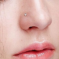 Nose Rings Hoops Surgical Steel 20G Nose Rings For Women Rainbow L