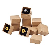 Ph Pandahall 48 Pack Ring Box 15X15X11 Inch Jewelry Gift Boxes Square Cardboard Jewelry Box With Foam Small Earring Packing