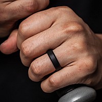 Thunderfit Silicone Rings For Men Bevelled 6Mm Wide Black Grey Camo Light Pink Mix Rose Gold Size 758 182Mm