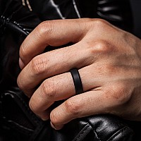 Thunderfit Silicone Rings For Men Bevelled 6Mm Wide Black Grey Camo Whitepink Faint Red Size 859 189Mm