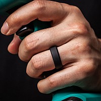 Thunderfit Silicone Rings For Men Bevelled 75Mm Wide Black Dark Grey Dark Blue Dark Green Size 657 173Mm