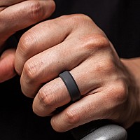 Thunderfit Silicone Rings For Men Bevelled 75Mm Wide Black Dark Grey Dark Blue Dark Green Size 657 173Mm