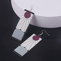 Tanjiro Earrings Hanafuda Tanjiro Cosplay Earrings Anime Jewelry Halloween Accessories