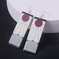 Tanjiro Earrings Hanafuda Tanjiro Cosplay Earrings Anime Jewelry Halloween Accessories