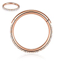 18G Septum Jewelry 10Mm Nose Ring Hoop Nosril Piercing Hoop Stainless Steel Cartilage Earrings Cz Daith Tragus Helix Earrings Se