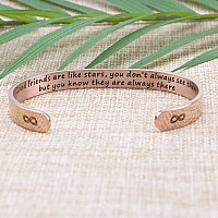 Joycuff Gifts For Women Best Friends Friendship Bracelet Jewelry Rose Gold Stainless Steel Inspire Jewelry Good Friends Are Like