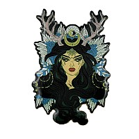 Enchantress Pin Sorceress Wiccan Druid Or Witchy Enamel Pin For Halloween