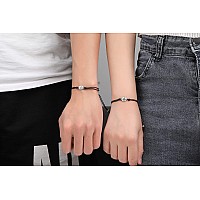 Morniface Pinky Pomise Distance Matching Bracelets Compass Bracelet For Best Friends Couple Family Women Mens Teen Girls Acomp