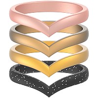 Thunderfit Silicone Wedding Bands For Women Thin Stackable Heart Shaped 27Mm Width 2Mm Thick Black With Yellow Glitter G