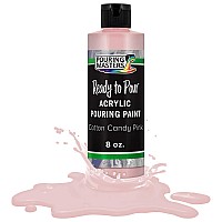 Pouring Masters Cotton Candy Pink Acrylic Ready To Pour Pouring Paint Premium 8Ounce Premixed Waterbased For Canvas Wood