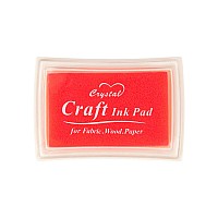 Pink Ink Pad Finger Washable Kids Stamp Ink Pad For Rubber Stamps Paper Scrapbooking