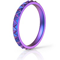 Thunderfit Silicone Wedding Bands For Women Triangle Diamond 25Mm Wide 2Mm Thick Galaxy Size 455 157Mm