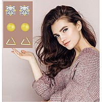 18 Pairs Tiny Cartilage Stud Earrings For Women Men Star Moon Heart Disc Ball Cz Small Screwback Flat Back Stud Earrings Stainle