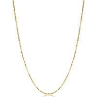 Kooljewelry Yellow Gold Over Sterling Silver Round Cable Chain Necklace 12 Mm 20 Inch