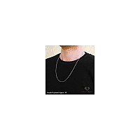 Argento Reale Authentic 925 Sterling Silver Box Chain Necklace Silver Box Link Necklace Sterling Silver Chain 1630 Inch Made