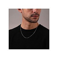 Argento Reale Authentic 925 Sterling Silver Box Chain Necklace Silver Box Link Necklace Sterling Silver Chain 1630 Inch Made