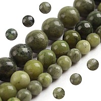 Filluck Natural Stone Beads 6Mm Green Jade Polished Round Smooth Gemstone Beads For Jewelry Making Adults 15 Inchgreen Jade6Mm