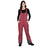 Arctix Womens Essential Insulated Bib Overalls Crimson Xlarge