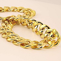 Ywqzgyp Big Chunky Plastic Hip Hop Chain Necklace26323640 40 Gold