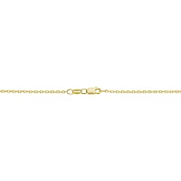 Kooljewelry Yellow Gold Over Sterling Silver Round Cable Chain Necklace 16 Mm 18 Inch