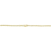 Kooljewelry Yellow Gold Over Sterling Silver Round Cable Chain Necklace 21 Mm 22 Inch