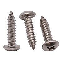 4 X 38 100 Pack Stainless Steel Phillips Pan Head Wood Screws Stainless Steel 304 188 Pan Head Sheet Metal Screws Self Ta