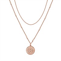 Pavoi 14K Gold Plated Pendant Coin 15Mm Rose Gold Plated Coin Aesthetic Necklaces For Women 925 Sterling Silver For Women