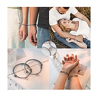 Tarsus Magnetic Couples Bracelets Matching Promise His Hers Friendship Relationship Bracelet Set Jewelry Gifts For Boyfriend Gir