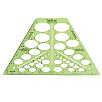 Pacific Arc Isometric Ellipse Template Guide 38 Ellipses Of 35 Degrees Ranging From 18 Inch To 1 And 916 Inch