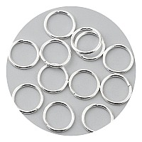 Hdsupplies 200 Pieces 6Mm Jump Rings Shiny Silver Tone Plated 21 Gauge