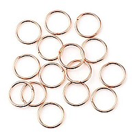 Hdsupplies 200 Pieces 5Mm Jump Rings Rose Gold Tone 21 Gauge