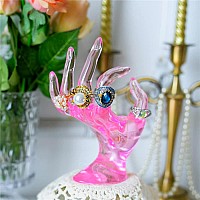 Homegoal Ring Holder Pink Room Decor Hand Jewelry Display Holder Danish Pastel Room Decor Preppy Decor Mannequin Hand Poly