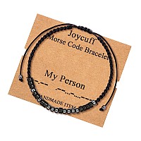 Gifts For Women Men Morse Code Bracelets For Mom Dad Daughter Friends Mothers Day Gifts For Her Long Distance Relationship Birt