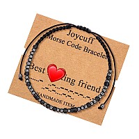 Joycuff Morse Code Bracelets For Women Gifts For Men Friends Fashion Bracelet Funny Inspirational Motivational Encouragement Emp