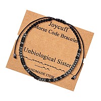 Joycuff Friend Gifts For Women Her Morse Code Friendship Bracelets For Wife Girlfriend Fashion Best Friend Bff Silk Wrap Bracele