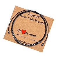 Bracelets For Aunt Funny Birthday Christmas Gifts For Aunt Women Fashion Handmade Silk Wrap Adjustable Bracelet For Women Morse