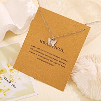 Lang Xuan Message Card Compass Pendant Necklace Friendship Starfish Good Luck Elephant Pendant Chain Necklace With Gift Card Si