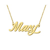 Aoloshow Macy Gold Name Letter Necklace Layered Choker Name Necklace Womens Jewelry Birthday Gifts