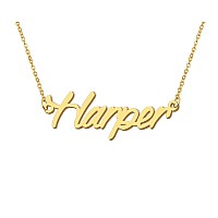 Aoloshow Harper Women Name Initial Necklace Choker Name Necklace For Familys