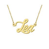 Aoloshow Lea New Mom Name Necklace Charm Name Necklace Choker Womens Jewelry Mother Day Gift