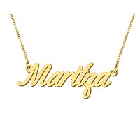 Aoloshow Maritza Name Initials Necklace Cursive Script Name Necklace New Mama