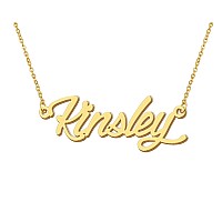 Aoloshow Kinsley New Mom Necklaces With Names Name Id Necklace Womens Jewelry Gifts For Best Friend