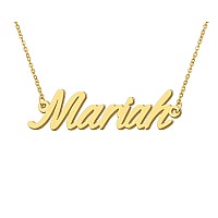 Aoloshow Mariah Pendant Name Necklace Necklace Engraved Name New Mama Bridesmaid Gift