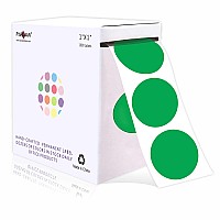 Parlaim 1 Inch Round Permanent Adhesive Colorcode Dot Stickers1000 Per Roll Dots Label Dispenser Boxgreen Circle Stickers Lab